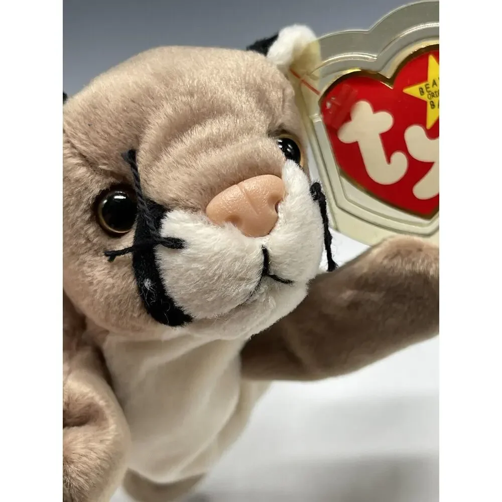 Beanie‎ Babies Ty Original Baby Retired Canyon Mountain Cat 1998
